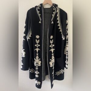 MaxSport Aztec Print Hooded Cardigan